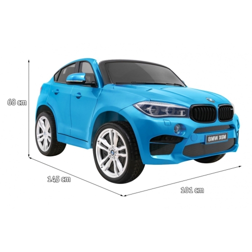 Dwuosobowy pojazd BMW X6M Lakierowany XXL Niebieski JJ2168